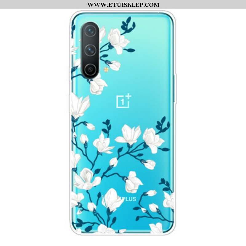 Etui do OnePlus Nord CE 5G Białe Kwiaty